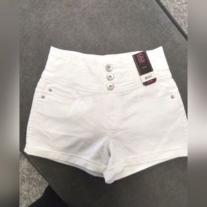 NWT NOBO White high rise shorts